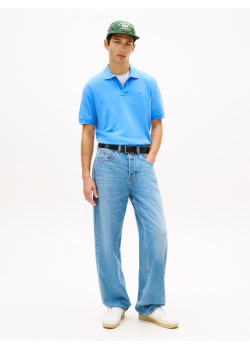 Tommy Jeans pánska polokošeľa modrá