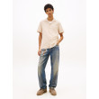 Tommy Jeans pánska vyšívaná košeľa béžová Tommy Jeans pánska vyšívaná košeľa béžová