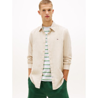 Tommy Jeans pánska košeľa béžová Tommy Jeans pánska košeľa béžová