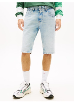 Tommy Jeans Ronnie svetlé krátke rifle modré