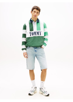 Tommy Jeans Ronnie svetlé krátke rifle modré
