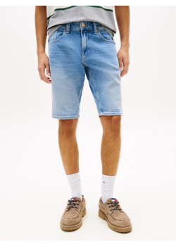 Tommy Jeans rifľové kraťasy Ronnie modré