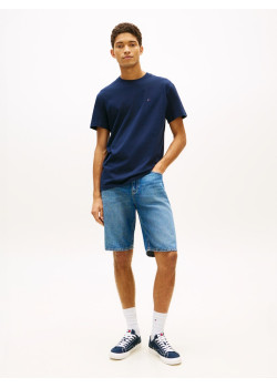 Tommy Jeans Otis rifľové kraťasy modré