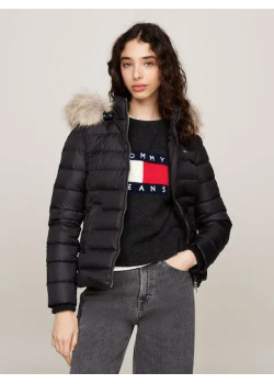 Tommy Jeans dámska zimná bunda čierna