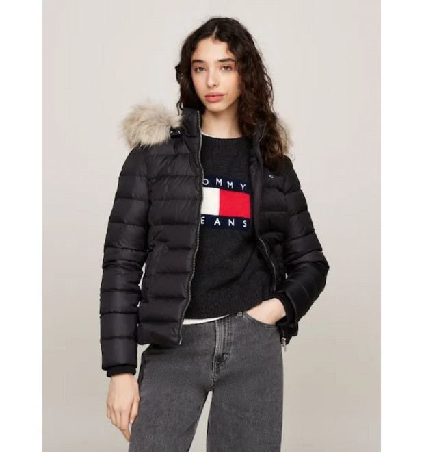 Tommy Jeans dámska zimná bunda čierna
