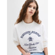 Tommy Jeans dámska mikina s potlačou na hrudi biela