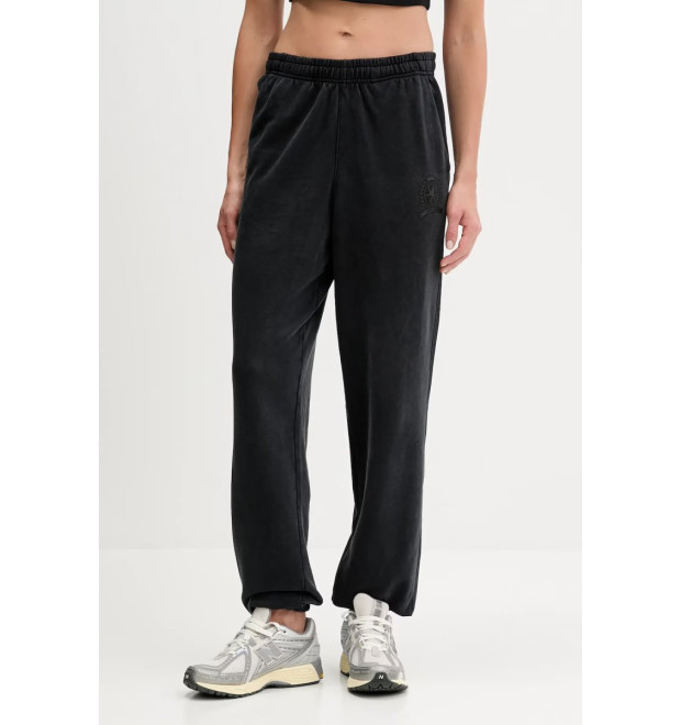 Tommy Jeans dámske tepláky Relaxed Crest Crew čierne Tommy Jeans dámske tepláky Relaxed Crest Crew čierne