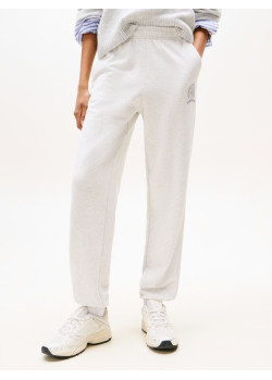 Tommy Jeans dámske tepláky Relaxed Crest Crew sivé