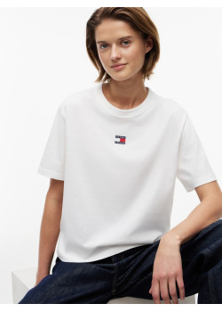 Tommy Hilfiger tričko boxy biele
