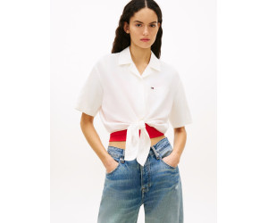 Tommy Jeans dámska košeľa na viazanie biela
