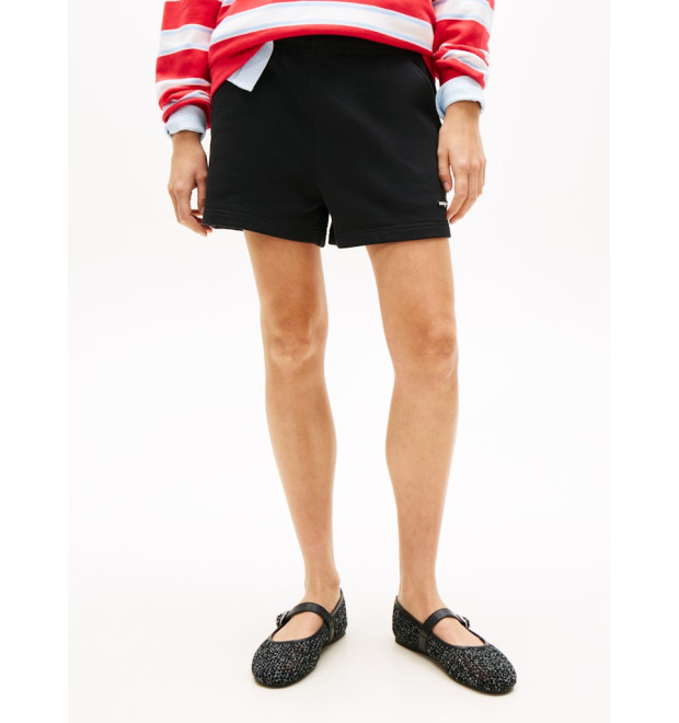 Tommy Jeans dámske teplákové šortky čierne