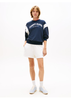 Tommy Jeans dámske teplákové šortky biele
