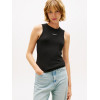 Tommy Jeans top bez rukávov s logom čierny Tommy Jeans top bez rukávov s logom čierny