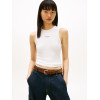 Tommy Jeans top bez rukávov s logom biely Tommy Jeans top bez rukávov s logom biely