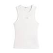 Tommy Jeans top bez rukávov s logom biely Tommy Jeans top bez rukávov s logom biely
