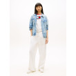 Tommy Jeans letné nohavice s výšivkou biele Tommy Jeans letné nohavice s výšivkou biele