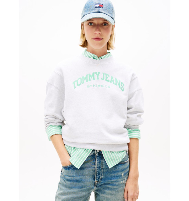 Tommy Jeans dámska mikina sivá Tommy Jeans dámska mikina sivá