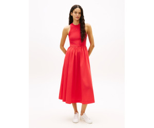 Tommy Jeans midi šaty bez rukávov červené Tommy Jeans midi šaty bez rukávov červené