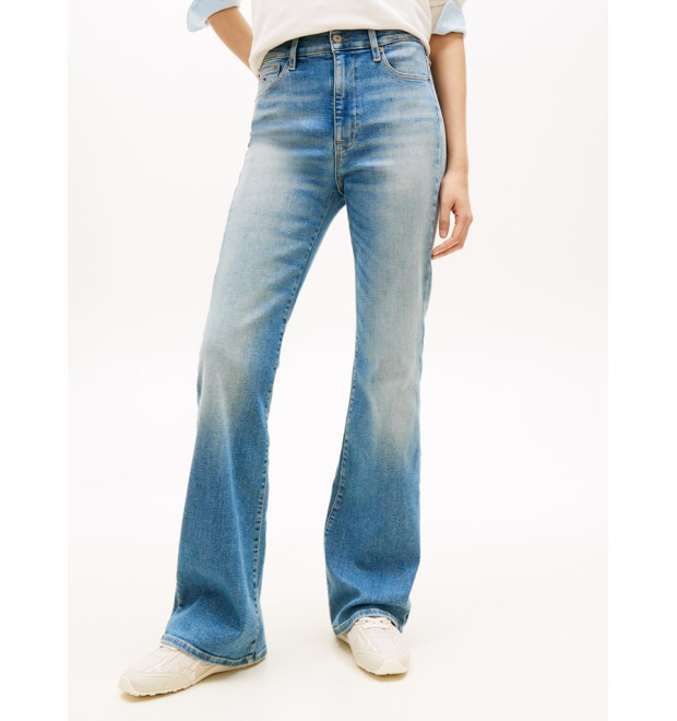 Tommy Jeans Sylvia vysoké dámske rifle modré Tommy Jeans Sylvia vysoké dámske rifle modré