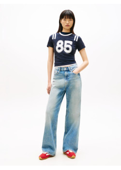 Tommy Jeans dámske džínsy Claire široké modré