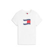 Tommy Jeans tričko Wavy s vlajkou biele Tommy Jeans tričko Wavy s vlajkou biele