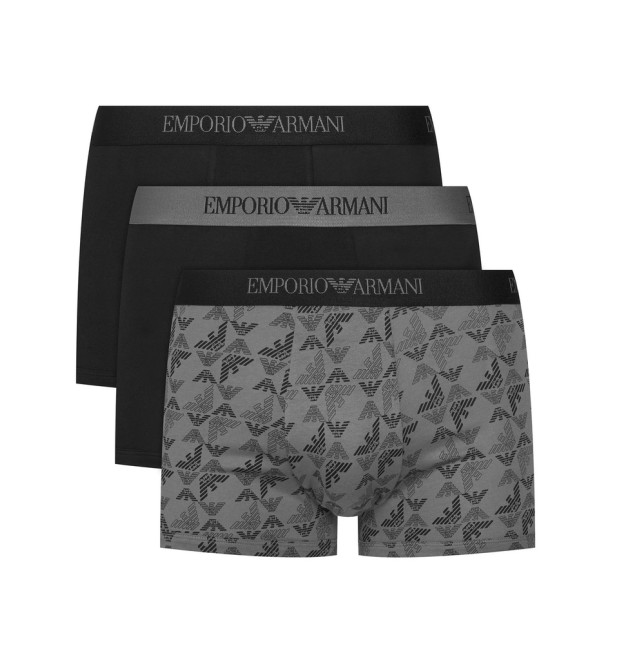 Pánske boxerky Emporio Armani 3Pack sivé