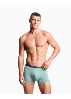 Emporio Armani pánske boxerky s logo pásom 3Pack tyrkysové