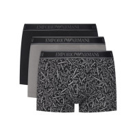 Emporio Armani pánske boxerky s logo pásom 3Pack sivé Emporio Armani pánske boxerky s logo pásom 3Pack sivé