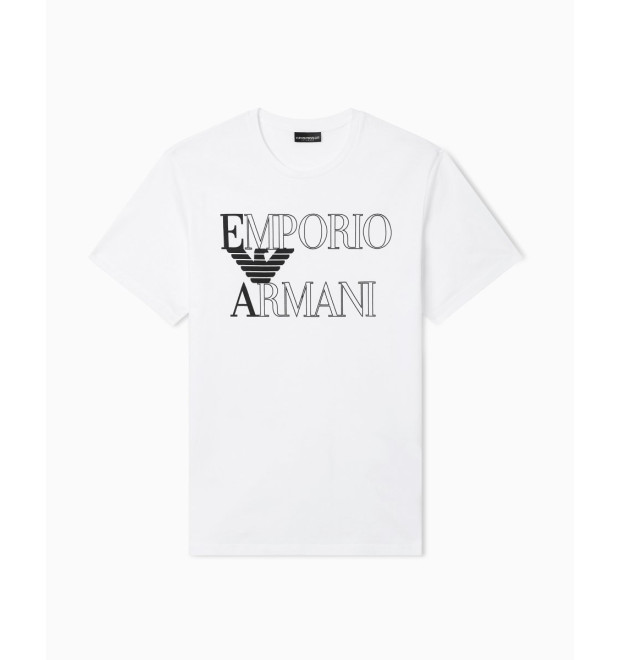Emporio Armani pánske tričko biele Emporio Armani pánske tričko biele