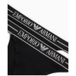 Emporio Armani tangá 2Pack čierne Emporio Armani tangá 2Pack čierne
