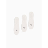 Emporio Armani členkové ponožky 3Pack biele