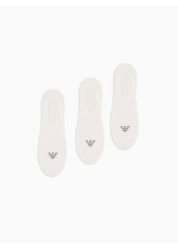Emporio Armani členkové ponožky 3Pack biele