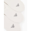 Emporio Armani členkové ponožky 3Pack biele