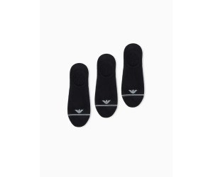 Emporio Armani členkové ponožky 3Pack čierne