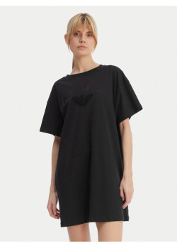 Emporio Armani tričkové šaty čierne