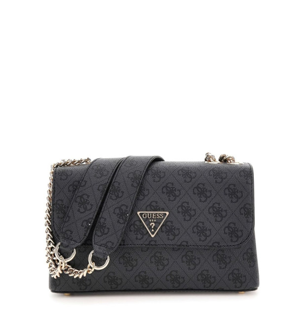 GUESS Eco Erica crossbody kabelka antracitová