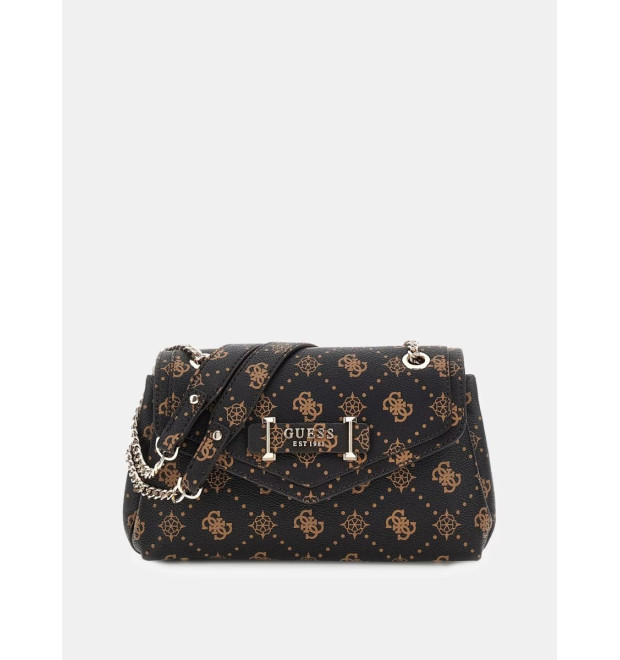 Guess Silia 4G crossbody kabelka hnedá Guess Silia 4G crossbody kabelka hnedá