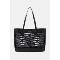 Guess Letty Shopper veľká kabelka čierna Guess Letty Shopper veľká kabelka čierna