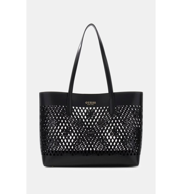Guess Letty Shopper veľká kabelka čierna Guess Letty Shopper veľká kabelka čierna