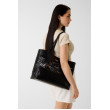 Guess Letty Shopper veľká kabelka čierna Guess Letty Shopper veľká kabelka čierna
