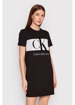 Calvin Klein Jeans krátke šaty čierne