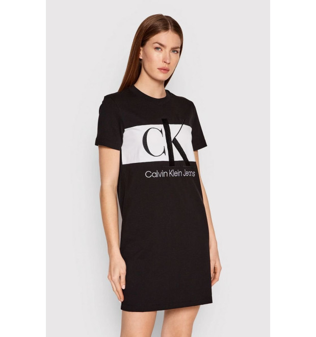 Calvin Klein Jeans krátke šaty čierne