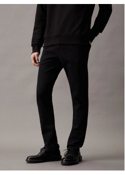Calvin Klein pánske džínsy Slim čierne