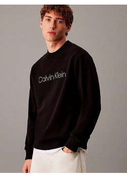 Calvin Klein pánska bavlnená mikina čierna