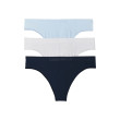 Calvin Klein tangá bezšvové 3Pack modré Calvin Klein tangá bezšvové 3Pack modré