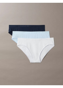 Calvin Klein nohavičky BIKINI 3Pack modré