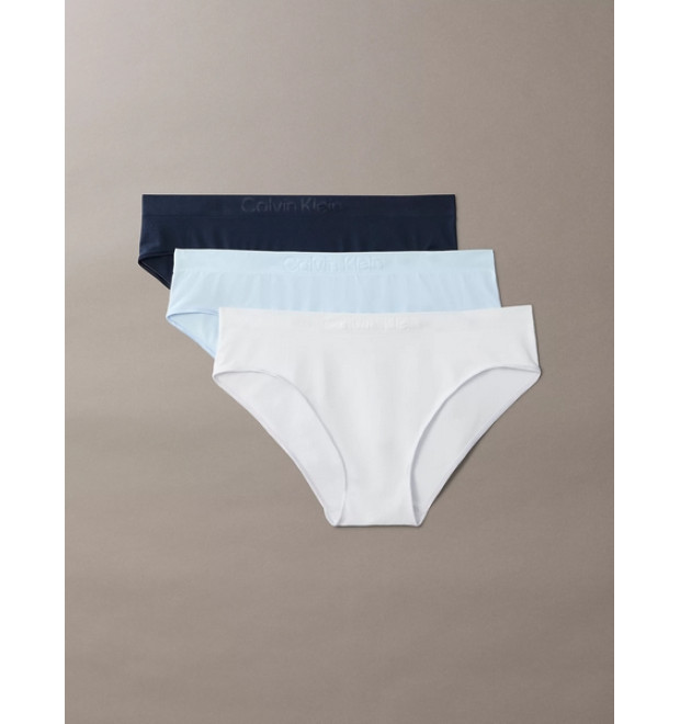 Calvin Klein nohavičky BIKINI 3Pack modré