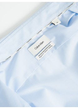 Calvin klein bavlnená košeľa regular fit pastelovo modrá