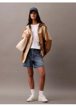 Calvin Klein dámske Cropped tričko s kvetinovou potlačou biele