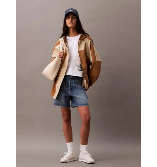 Calvin Klein dámske Cropped tričko s kvetinovou potlačou biele